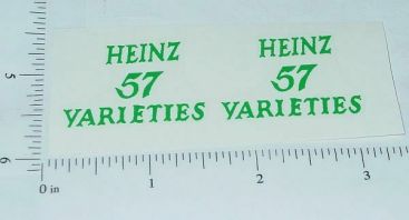 Pair Metalcraft Heinz 57 Stake Truck Stickers Main Image