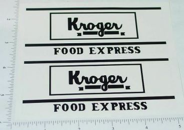 Metalcraft Kroger Van Delivery Truck Sticker Pair Main Image