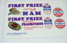 Metalcraft First Prize Meats Truck Sticker Set