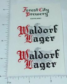 Metalcraft Waldorf Lager Stake Truck Sticker Set