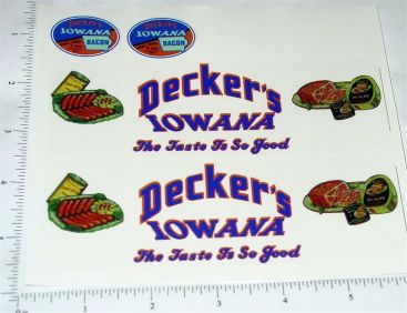 Metalcraft Deckers Iowana Truck Sticker Pair Main Image