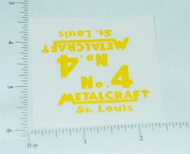 Metalcraft #4 Toy Shovel Vehicle Sticker Pair