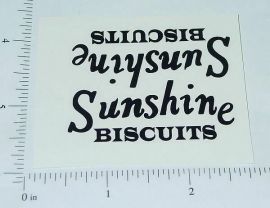 Pair Metalcraft Blk Sunshine Biscuits Truck Stickers MC-028B