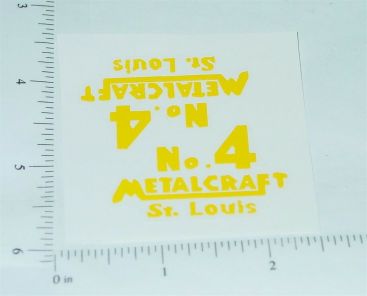 Metalcraft #4 Toy Shovel Vehicle Sticker Pair Main Image