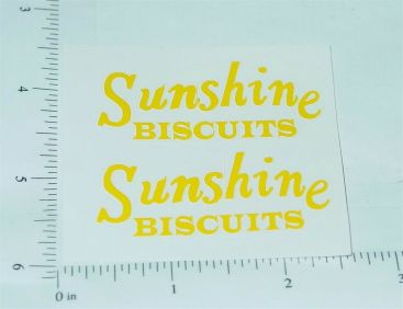 Pair Metalcraft Sunshine Biscuits Stake Truck Stickers Main Image