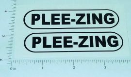 Pair Metalcraft Plee-Zing Wrecker Truck Stickers