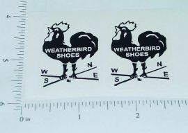 Pair Metalcraft Weatherbird Shoes Truck Stickers