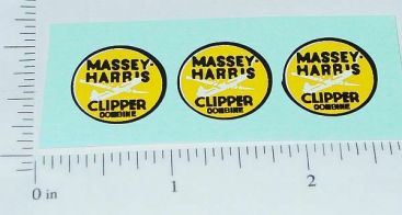 Massey Harris Clipper Combine Sticker Set Main Image