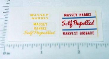 Massey Harris Harvest Brigade Combine Stickers Main Image