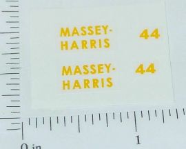 Pair Massey Harris 44 Tractor 1:16 Scale Sticker Set