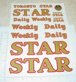 Otaco Minnitoys Toronto Star Semi Sticker Set