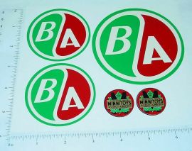 Otaco Minnitoys B/A Tanker Truck Sticker Set