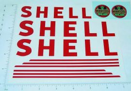 Otaco Minnitoys Shell Tanker Truck Sticker Set