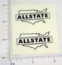 Pair Marx Allstate Trucks Logo Door Stickers
