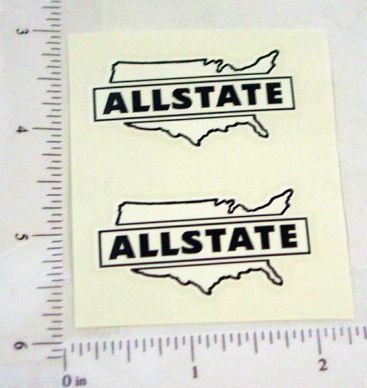 Pair Marx Allstate Trucks Logo Door Stickers Main Image