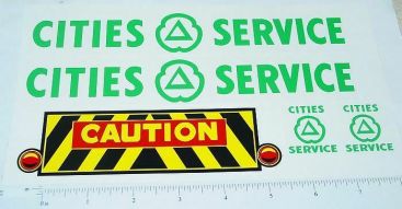 Marx Powerhouse Cities Service Wrecker Sticker Set Main Image