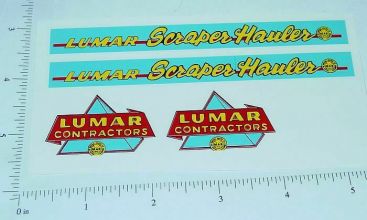 Marx Lumar Scraper Hauler Vehicle Sticker Set Main Image