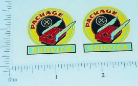 Pair Marx Package Delivery Pickup Truck Sticker