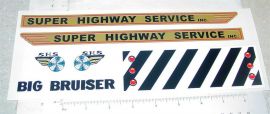 Marx Big Bruiser Wrecker Tow Truck Sticker Set