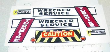 Marx Powerhouse Turnpike Wrecker Sticker Set Main Image
