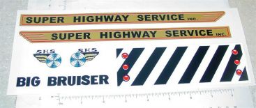 Marx Big Bruiser Wrecker Tow Truck Sticker Set Main Image