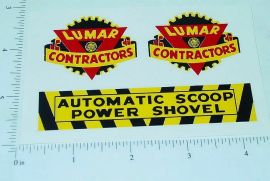 Marx Lumar Contractors Scoop Shovel Sticker Set