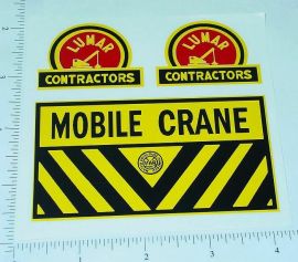 Marx Lumar Contractors Mobile Crane Sticker Set