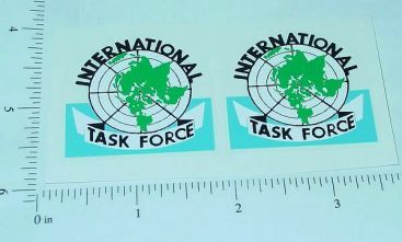 Marx International Task Force Truck Sticker Pair Main Image