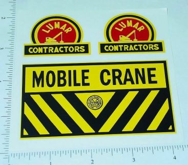 Marx Lumar Contractors Mobile Crane Sticker Set Main Image