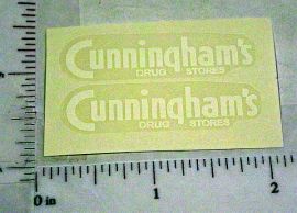 Pair Marx Cunningham Drug Stores Sticker Set