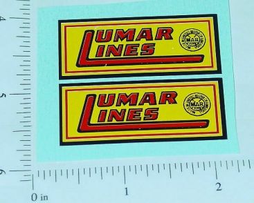 Pair Marx Lumar Lines 2" Logo Stickers Main Image