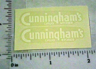 Pair Marx Cunningham Drug Stores Sticker Set Main Image