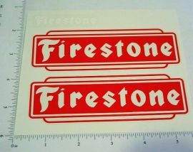 Pair Marx Firestone Pickup Truck Replacement Stickers