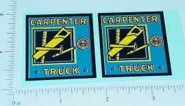 Pair Marx Carpenter Stake Truck Replacement Stickers