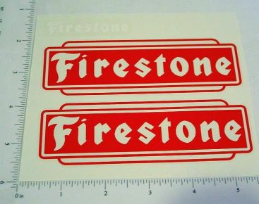 Pair Marx Firestone Pickup Truck Replacement Stickers Main Image
