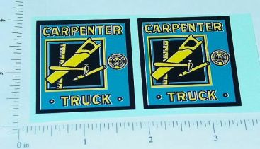 Pair Marx Carpenter Stake Truck Replacement Stickers Main Image