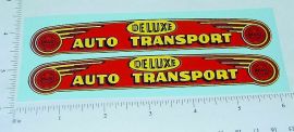 Pair Marx Deluxe Auto Transport Red/Yellow Stickers