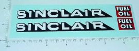 Marx Sinclair Fuel Oil Tanker Sticker Pair