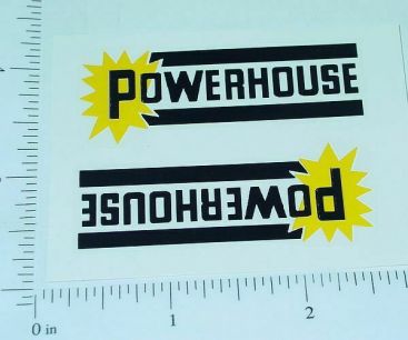 Pair Marx Powerhouse Logo Door Stickers Main Image