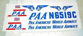 Marx Pan Am Airplane Sticker Set