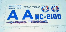 Marx American Flagship Airplane Sticker Set