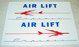 Marx Air Lift Express Truck Sticker Pair