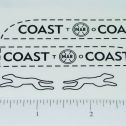 Marx Small Coast to Coast Bank Truck Sticker Set Main Image