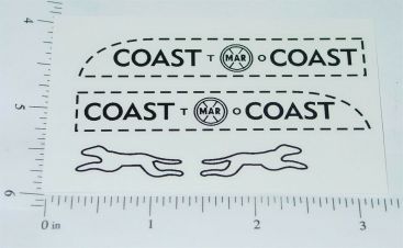 Marx Small Coast to Coast Bank Truck Sticker Set Main Image