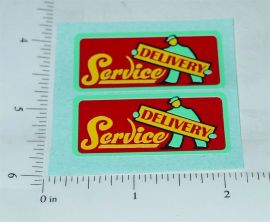 Pair Marx Delivery Service Pickup Truck Sticker Set