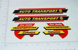 Marx Auto Transport Trailer Truck Sticker Set