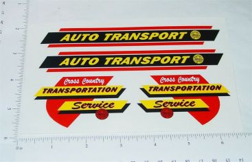 Marx Auto Transport Trailer Truck Sticker Set Main Image