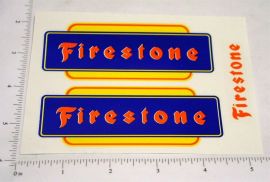 Marx Firestone Pickup Truck Replacement Sticker Set Pair