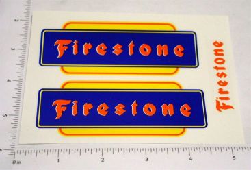 Marx Firestone Pickup Truck Replacement Sticker Set Pair Main Image