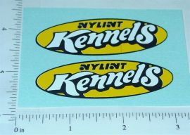 Pair Nylint Kennels 1970's Style Door Stickers